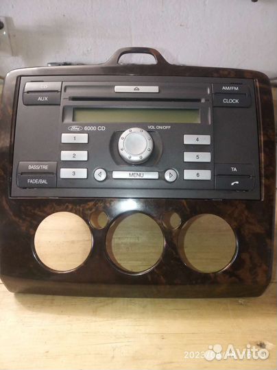 Штатная магнитола Форд 6000 с рамкой