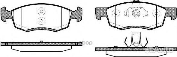 Колодки торм. перед. 017232 Remsa