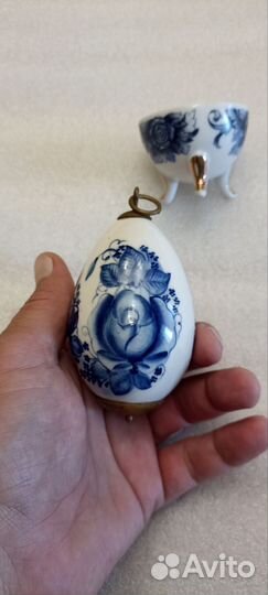 Фарфоровая статуэтка СССР яйцо