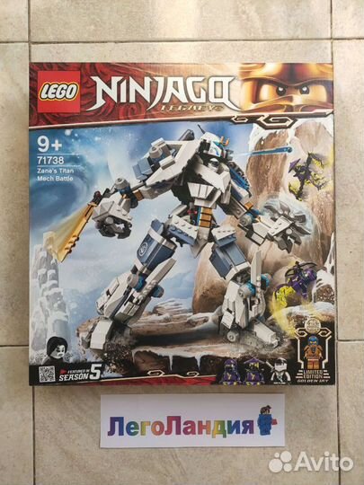 Lego ninjago Битва с роботом Зейна 71738