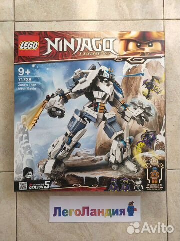 Lego ninjago Битва с роботом Зейна 71738