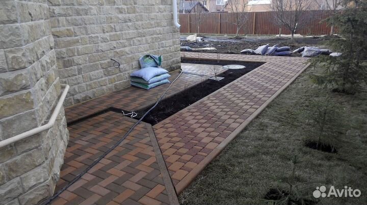 Тротуарная плитка паутина