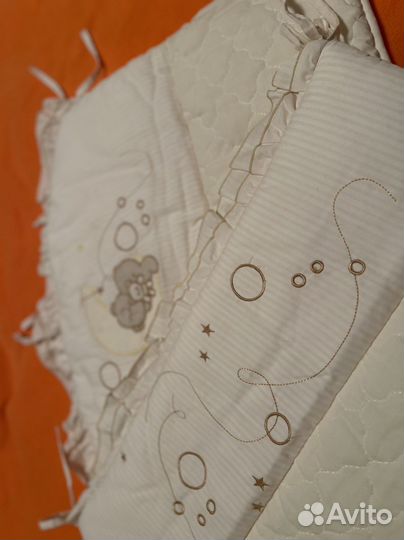 Бортики (бампер) в детскую кроватку 7 предметов