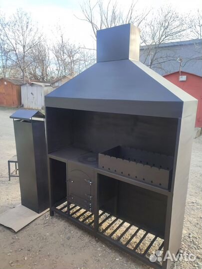 Мангал с вытяжкой