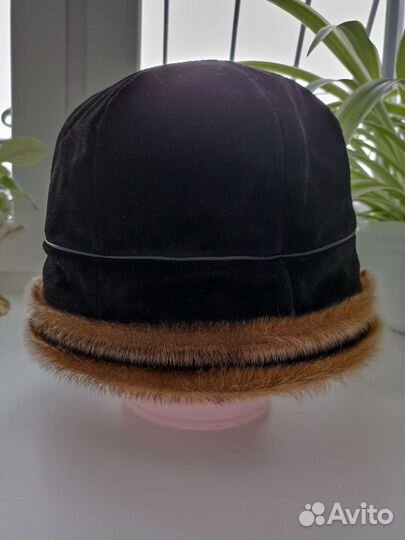 Шапка натуральная замша