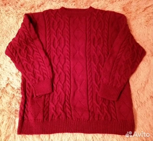 Свитер вязаный, размер 48