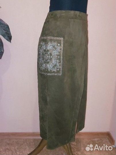 Юбка Эко замша хаки 46 р
