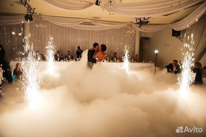 Фейерверк Салют холодные фонтаны на свадьбу
