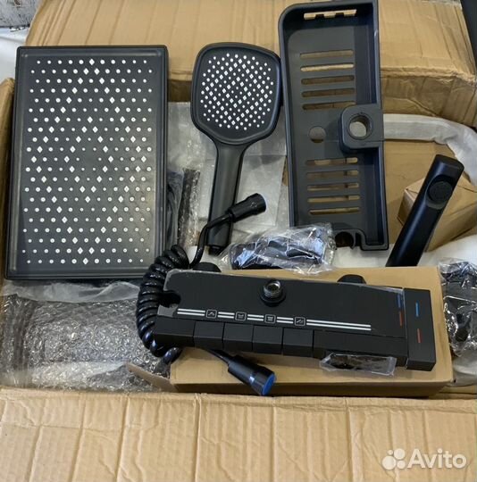 Душевая система с тропическим душем термостат 4в1