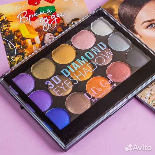 DoDo Girl, Тени для век 15 оттенков D3004