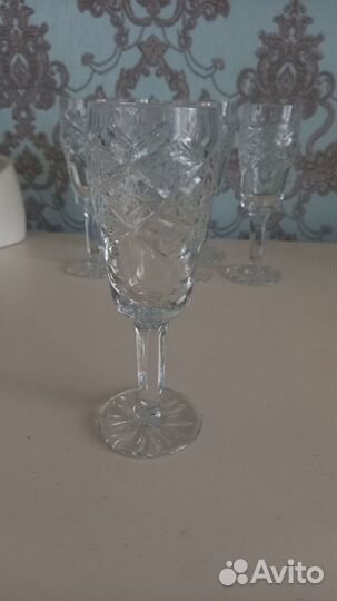 Хрустальные рюмки на ножке СССР