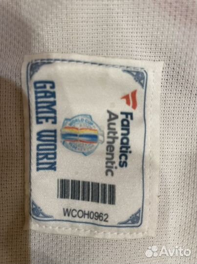 Хоккейный игровой свитер Варламова 2016 кубок мира