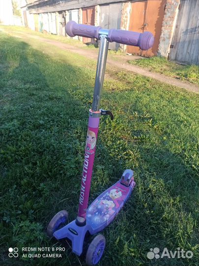 Самокат детский трехколесный Rush action