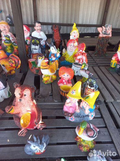 Садовые фигуры из гипса