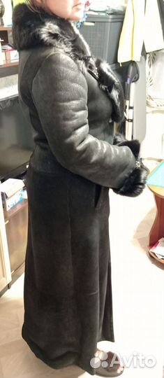 Женская дубленка р-р 46 (M) натуральные материалы