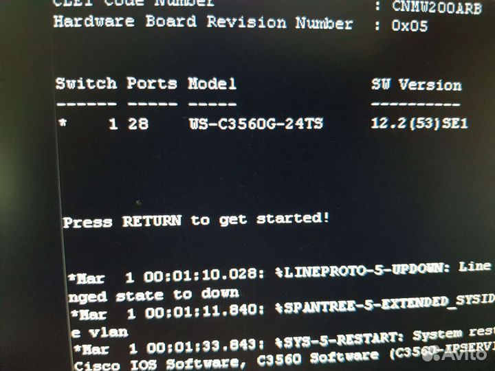 Cisco ws-c3560g-24-ts-s
