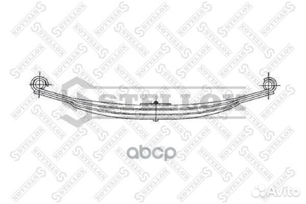 84-55662-SX рессора 4-ех лист. перед 4/22x80x