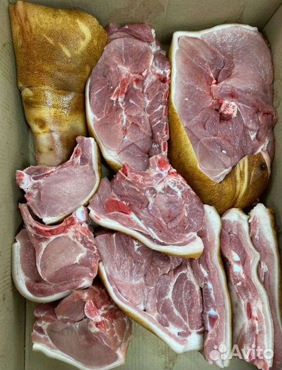 Высший сорт фермерского мяса свинины. Мясной набор