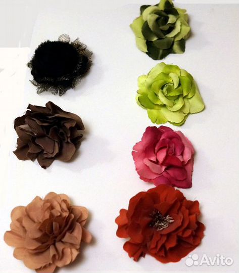 Цветы из ткани