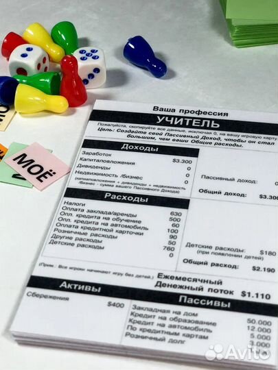 Денежный поток 101-505 настольная игра