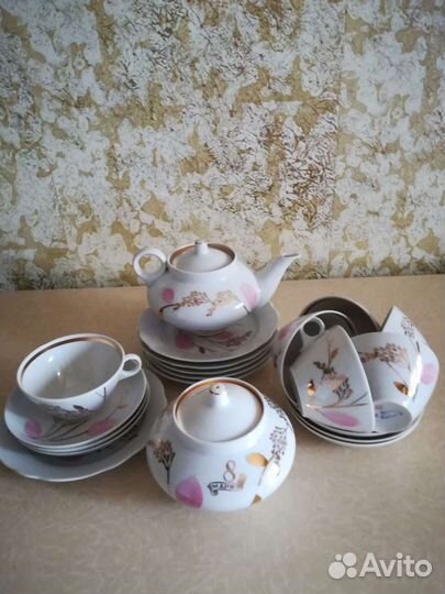 Сервизы ссср,чайные пары,сахарницы