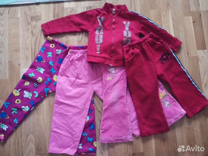 Большой пакет вещей на девочку