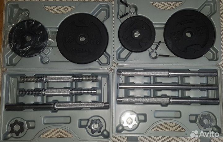 Набор штанга и гантели разборные Domyos 30kg