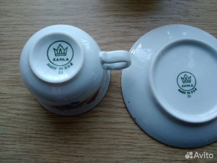 Набор посуды ГДР Кахла фарфор