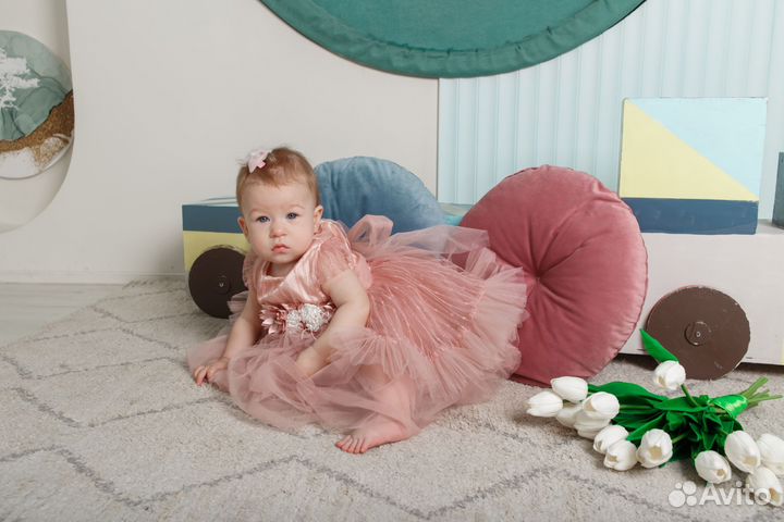 Платье для новорожденного 6-9 месяцев