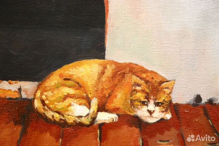 Задумчивый кот