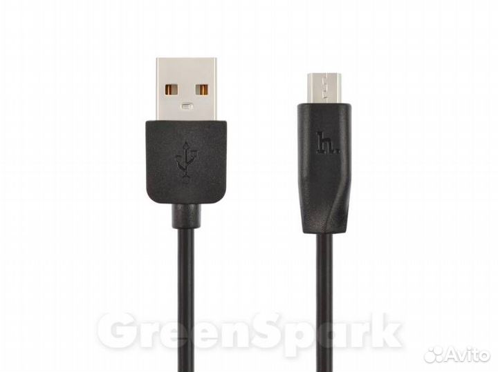 Кабель USB hoco X1 microUSB 1м черный