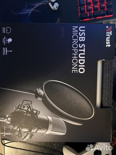 Микрофон студийный/стриминговый USB Trust Studio