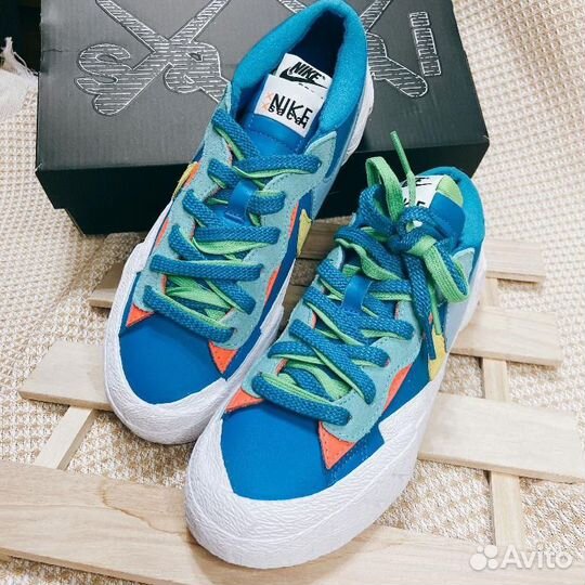 Kaws x sacai x Blazer Low 'Neptune Blue'