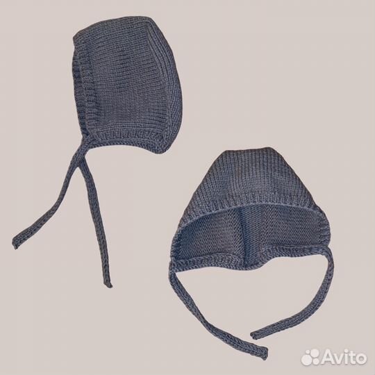 Вязаная шапка/ чепчик ручная работа
