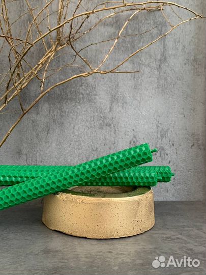 Подсвечник из бетона