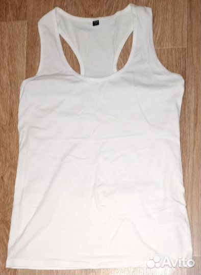 Майка белая мужская