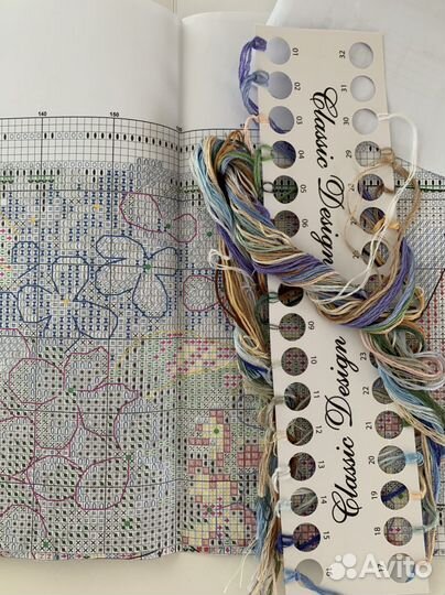 Раритет. Остатки набора для вышивания cla