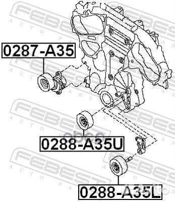 Ролик обводной комплект Nissan Murano Z51 2007