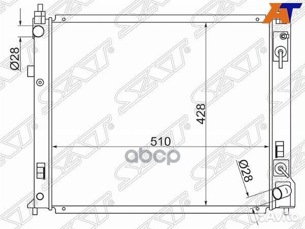 Радиатор Nissan Note 12-16 NS0001-E12 Sat