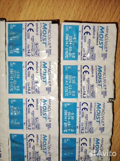 Линзы контактные acuvue moist