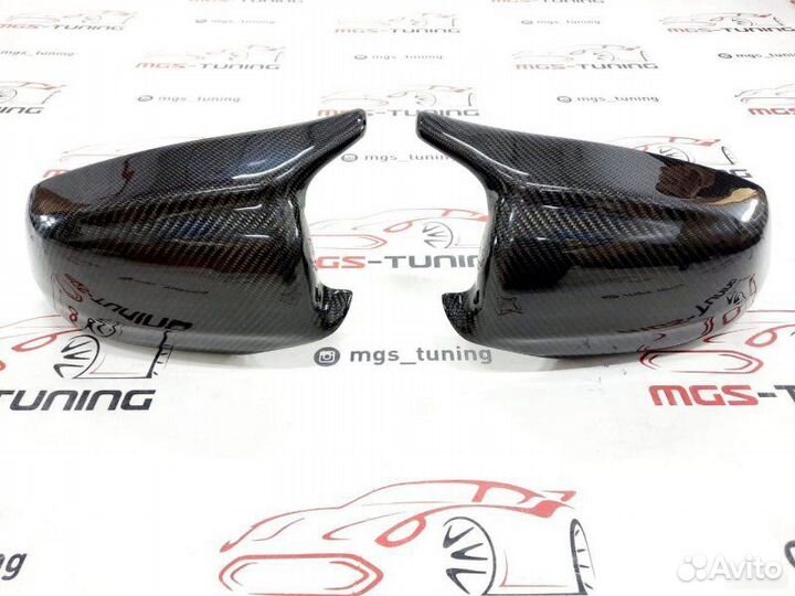 Крышки зеркал стиль BMW M5 F10 Карбон (Дорест)