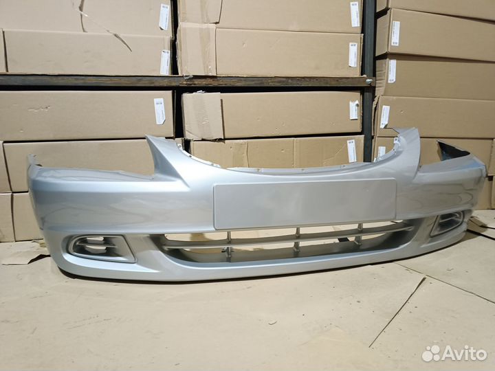 Бампер передний Hyundai Accent цв. серебристый S01