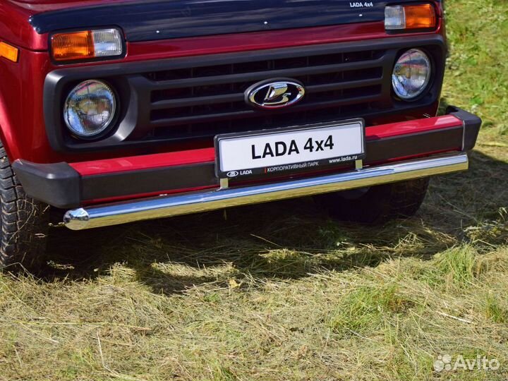 Защита переднего бампера одинарная LADA 4х4 2121