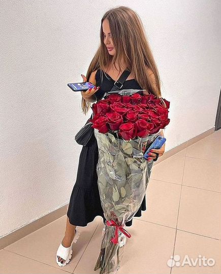 Цветы розы букеты 25 31 35 51 101 251 Доставка