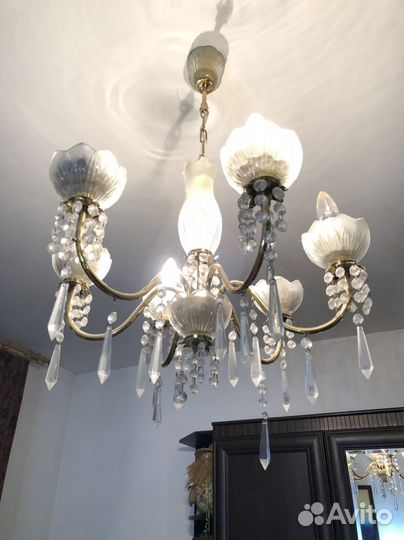 Хрустальная люстра СССР