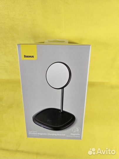 Беспроводное зу Baseus Swan 2in1 Magnetic Dekstop