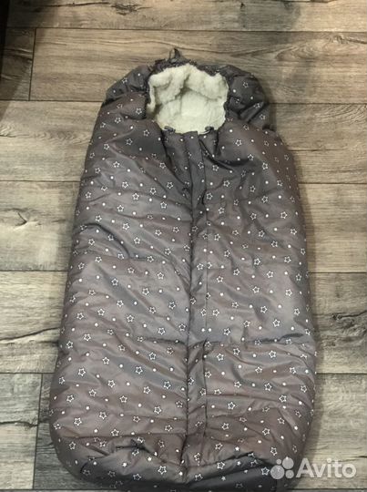 Конверт новый в коляску/на выписку из натур овчины