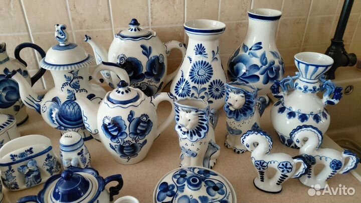 Фарфоровая посуда Гжель СССР