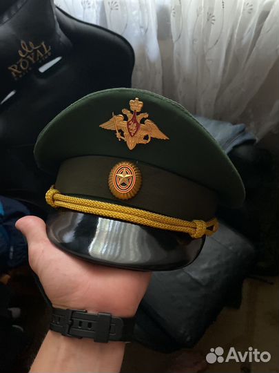 Фуражка офисная зеленая