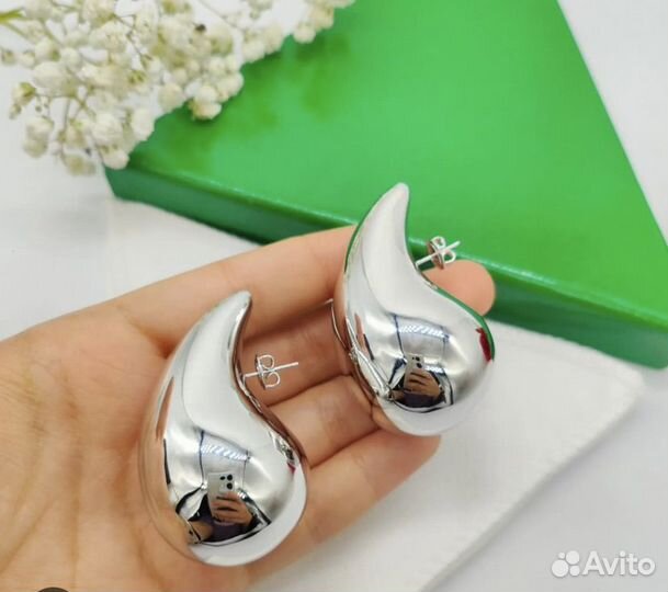 Серьги хит 2024 bottega